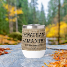 素朴なパーソナライズされたバ結婚ーラップ自然パターン