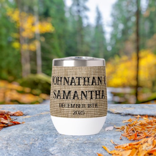 素朴なパーソナライズされたバ結婚ーラップ自然パターン (アウトドア (回転後))