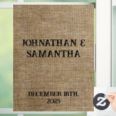 素朴なパーソナライズされたバ結婚ーラップ自然パターン ウィンドウサイン (ホーム)