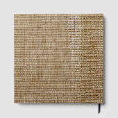 素朴なパーソナライズされたバ結婚ーラップ自然パターン ゲストブック (裏面)