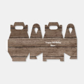 素朴なパーソナライズされた木の誕生日のお願い箱 フェイバーボックス (折り畳みなし)