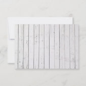 素朴なヒトデの木によって組み立てられるビーチ結婚式RSVP 出欠カード (裏面)