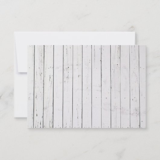 素朴なヒトデの木によって組み立てられるビーチ結婚式RSVP 出欠カード (裏面)