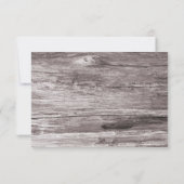 素朴なヒトデ及びRSVPを結婚するメーソンジャー 出欠カード (裏面)