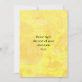 素朴なヒマワリの感謝祭のディナー・パーティ 招待状 (裏面)