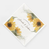 素朴なヒマワリ、カントリー秋の結婚式 (コーナー)