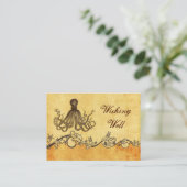 素朴なビンテージのタコビーチ願い事カード エンクロージャーカード (スタンド正面)