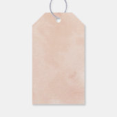 素朴なビンテージ水彩クリスマスホリデー ギフトタグ (裏面)