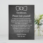 素朴なビンテージ黒板風の結婚式のバスケット看板 (スタンド正面)