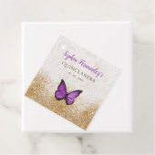 素朴なビンテージ 紫金 バタフライ フェイバータグ (インサイチュ)