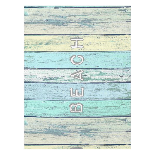 素朴なビーチの流木 テーブルクロス (正面)