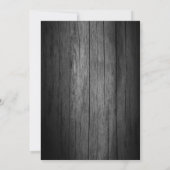 素朴なビーチのstringlightsの熱帯ジャングルの結婚式 招待状 (裏面)