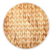 素朴なビーチ熱帯島の編み綿 セラミックノブ (正面)