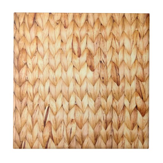 素朴なビーチ熱帯島の編み綿 タイル (正面)