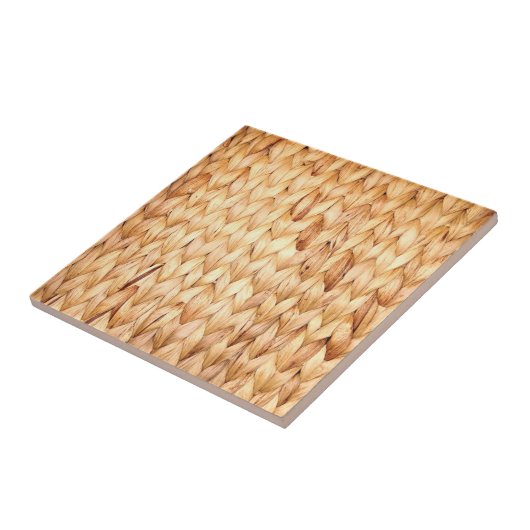 素朴なビーチ熱帯島の編み綿 タイル (側面)