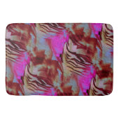 素朴なピンクと錆びた抽象芸術モザイクスケッチ バスマット (正面)