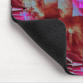 素朴なピンクと錆びた抽象芸術モザイクスケッチ マウスパッド (コーナー)