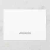 素朴なピンクの桜のレシピカード (裏面)