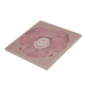 素朴なピンクの開花の芸術 タイル (側面)