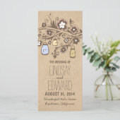 素朴なファンシーフローラ・メイソンの結婚式場 プログラム (スタンド正面)