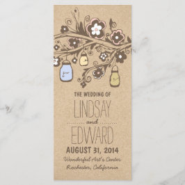 素朴なファンシーフローラ・メイソンの結婚式場 プログラム