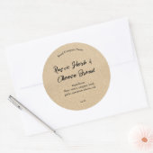 素朴なファームスタイルのパン食品焼き菓子メーカー ラウンドシール (封筒)