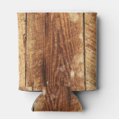 素朴なフェイク納屋の木、オークの木、風化木材 缶クーラー (裏面)