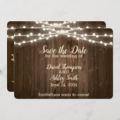 素朴なフラットセーブザデートカード セーブザデート (正面/裏面)