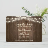 素朴なフラットセーブザデートカード セーブザデート (スタンド正面)