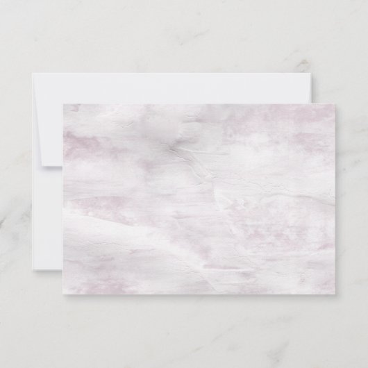 素朴なフランスの別荘スタイルの植物学の出欠確認カード 出欠カード (裏面)