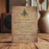 素朴なフリーメイソン 黒 メイソン 招待状