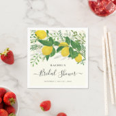 素朴なフレッシュレモン紙ナプキン スタンダードカクテルナプキン (インサイチュ)