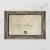 素朴なフレームの釣り具詳細挿入カード エンクロージャーカード (裏面)