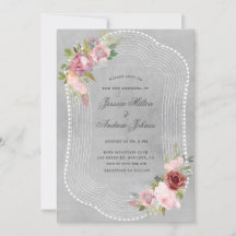 素朴なフレームソフトピンクのブルゴーニュ結婚フローラ