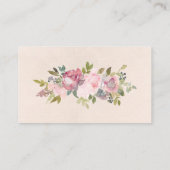 素朴なフレームフローラおむつラッフルチケット エンクロージャーカード (裏面)