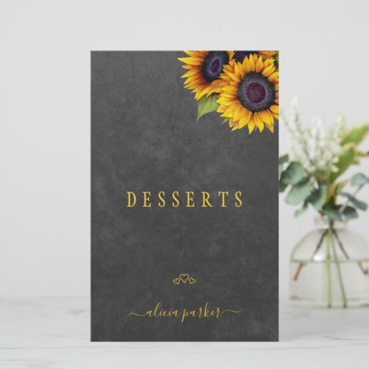 素朴なフローラエレガント金ゴールドスクリプトクックブック分周器 (スタンド正面)