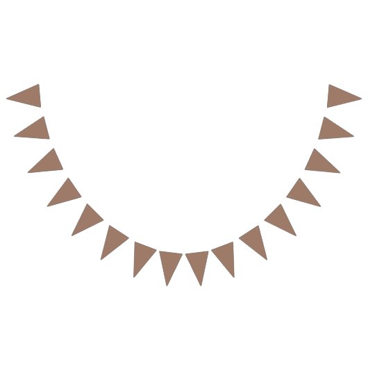素朴なブラウンのバンティング バナー (全)