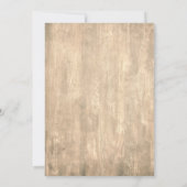 素朴なブラウンウッド 結婚式披露宴 招待状 (裏面)