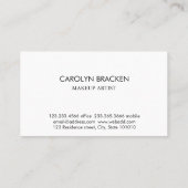 素朴なブラウンクラフト紙のメーソンジャーの花 名刺 (裏面)