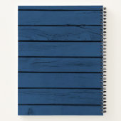 素朴なブルーウッドジャー スプーン ファミリーレシピ クックブック ノートブック (裏面)