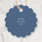 素朴なブルーベリージャムのラベル フェイバータグ (裏面)