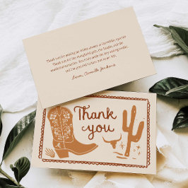 素朴なブーツとバブル ハンドドローンの感謝メッセージ サンキューカード