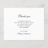 素朴なブ感謝していラシは、卒業カードのスクリプト (裏面)