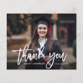 素朴なブ感謝していラシは、卒業カードのスクリプト (正面)