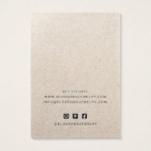 素朴なプリントクラフト紙のネックレス ディスカード (裏面)