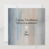 素朴なベイビーズブレス ウェディングパーティーへの招待カード 招待状 (裏面)