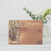 素朴なベビーの呼吸メーソンジャー木情報 エンクロージャーカード (スタンド正面)