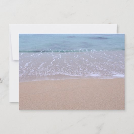 素朴なベビーの呼吸花は菓子16を浜に引き上げます 招待状 (裏面)