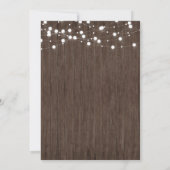 素朴なベビーはシャワーの招待を醸造しています 招待状 (裏面)