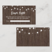 素朴なベビーはベビーシャワーのおむつのラッフルを醸造しています エンクロージャーカード (正面/裏面)